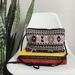 America & Beyond Beaded Boho Bag